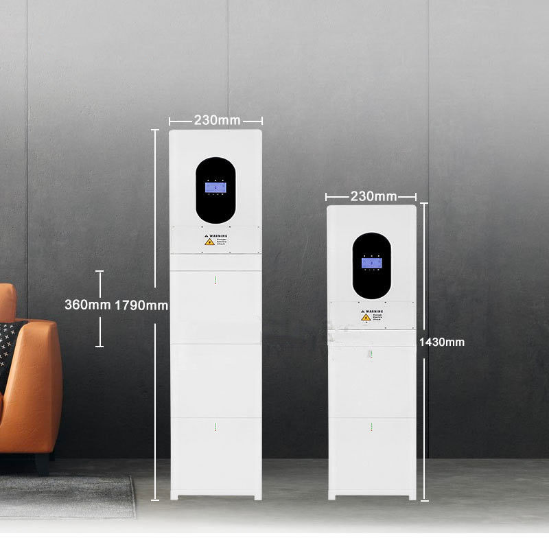 Système de stockage de batterie au lithium empilable 51.2V avec grade A 3.2V 100Ah