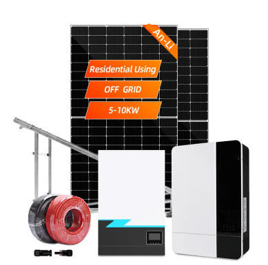 Systèmes d'énergie solaire 3KW 5KW 10KW 20KW 30KW Sur le réseau hors réseau Système de panneaux solaires hybrides pour la maison