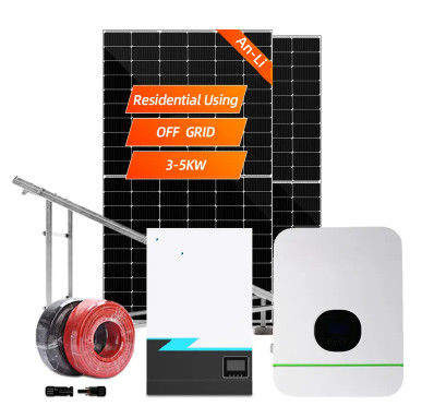 Systèmes d'énergie solaire 3KW 5KW 10KW 20KW 30KW Sur le réseau hors réseau Système de panneaux solaires hybrides pour la maison