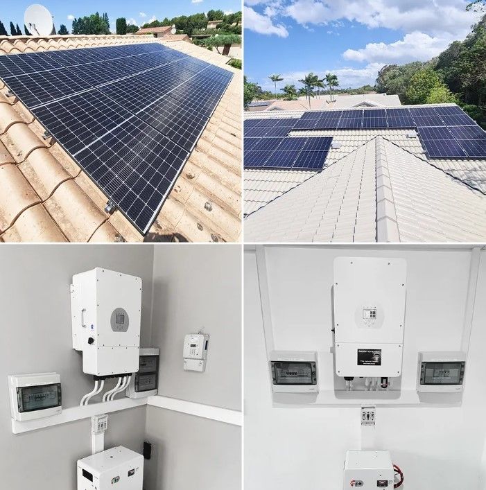 Stockage Système d'énergie solaire de 10000W 120v 240v Split Phase 8KW 10KW 20KW 30KW 50KW Système d'énergie solaire 10 Kw Hybride