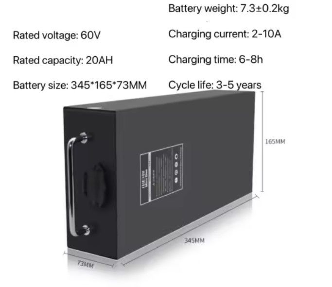 60v 20ah 30ah 35ah 40ah 50ah Motocycle Piles au lithium-ion pour scooter électrique